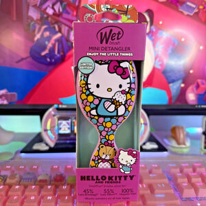 Hello Kitty & Friends Mini Wet Brush Pink Hair Detangler Ice Cream 2024 Sanrio
